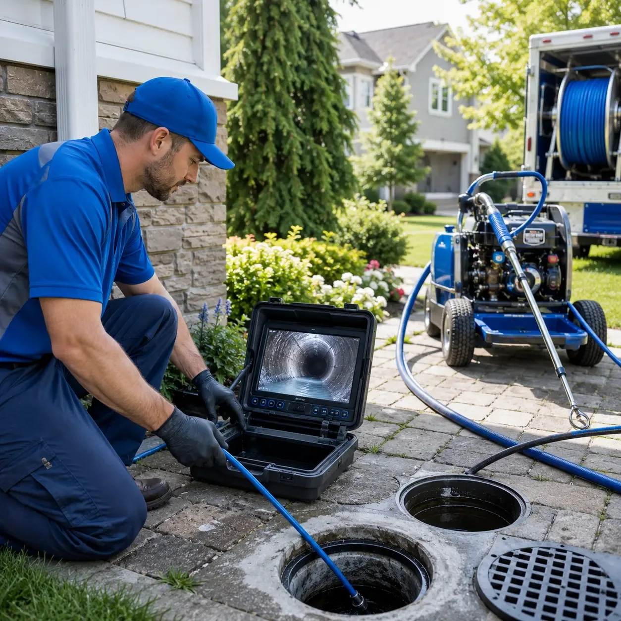 Outdoor drain cleaning professionals serving Pink Hill, NC